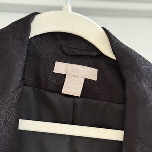 H&M Women's Black Jacquard Blazer
